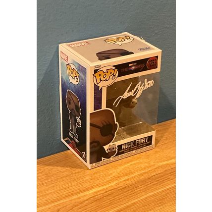 Funko Pop! Nick Fury #1253 Facsimile Laser Autographed Figure (Box & Protector)