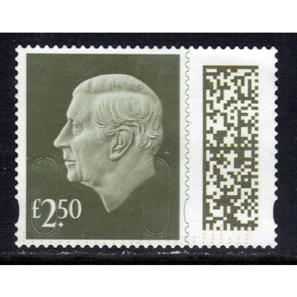 GB 2024 KC 3rd £2.50 Gooseberry Green Machin Used SG V5026 ( J1467 )