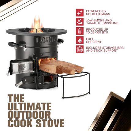 Rocket Stove – Camping Wood Stove for Emergency Preparedness, Survival, off Grid