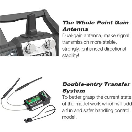 Fs-I6X 10CH 2.4Ghz RC Transmitter Controller with Fs-Ia6B Receiver Upgrade Cable