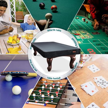 K-Musculo Pool Table Cover, Heavy Duty Leatherette Billiard Table Cover, Waterpr