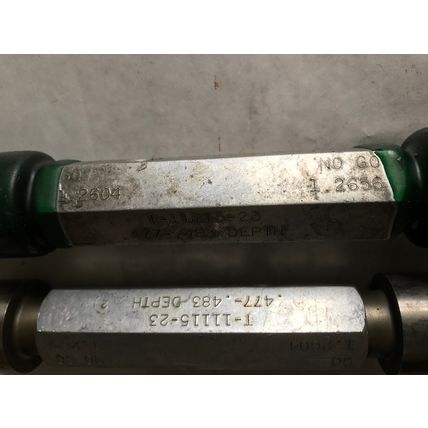 LOT 2 THE PIPE MACHINERY INSPECTION GAGE GO NO GO PLUG GAUGE 1.2604 1.2656,ET