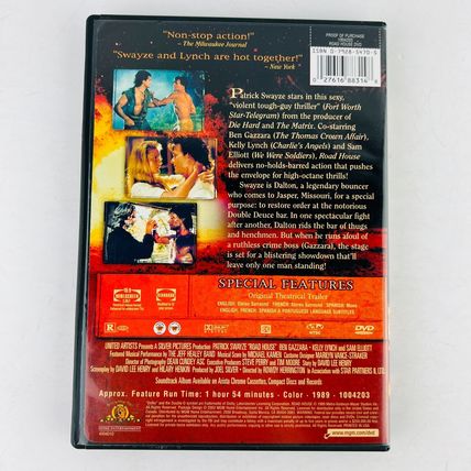 Road House DVD Patrick Swayze, Kelly Lynch, Sam Elliott