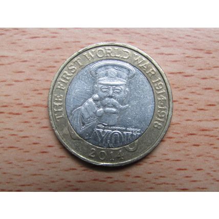 GB 2014 £2 Coin Lord Kitchener First World War ww1