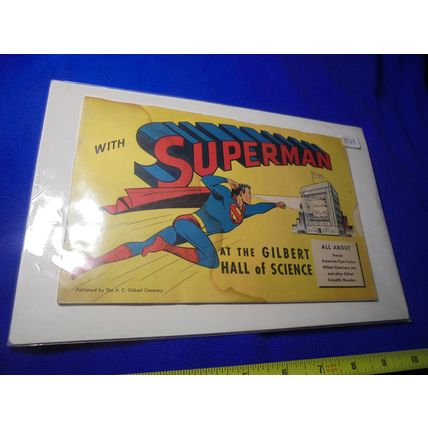 1948 SUPERMAN at the Gilbert Hall of Science PROMOTIONAL COMIC!! $100.00 + Shipp
