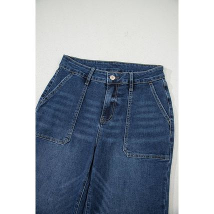 Ashleigh Blue Cropped High Rise Wide Leg Jeans