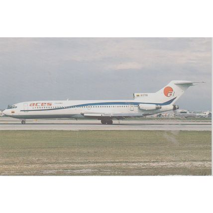 Aces Colombia Boeing B727 227 Civil Aircraft Postcard (QA274)