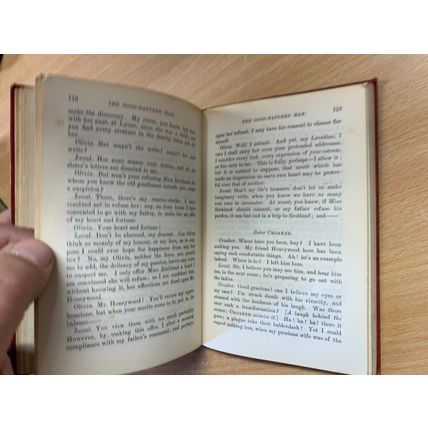 1886 OLIVER GOLDSMITH SHE STOOPS TO CONQUER / THE GOOD NATURED MAN HB BOOK (P2)