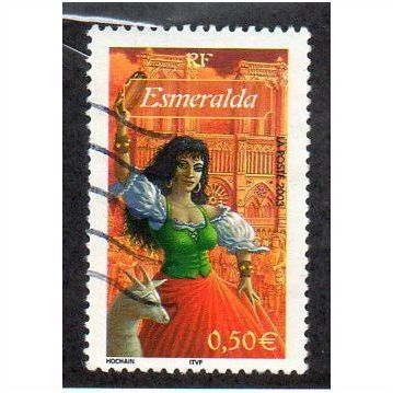 FRA 2003 50c 'LITERATURE -ESMERALDA' FINE USED (EBID20-457)