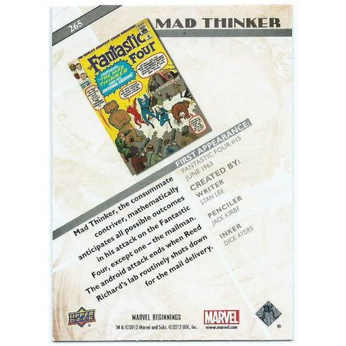 2012 Marvel Beginnings 2 - #265 - Mad Thinker