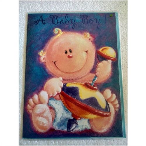 A Baby Boy - Large Card