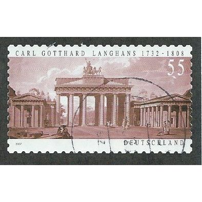 GER 2007 55c (S/A) 'CARL GOTTHARD LANGHANS' FINE USED (EBID51-283)