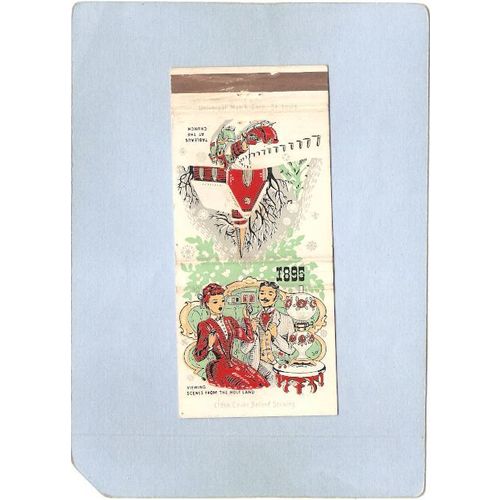 New Jersey Paulsboro Matchcover Seasons Greetings From The First National ~3304