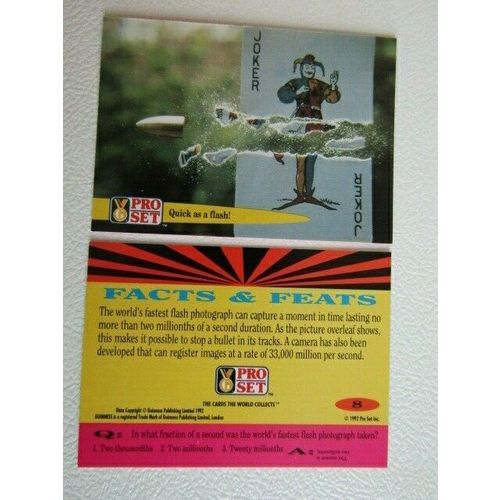 Pro Set 1992 Guinness Book of Records Trade Cards Card Variants (eb2)