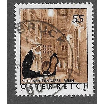 AUT 2005 55c on 4c ' TOURISM' FINE USED (EBID73-214)