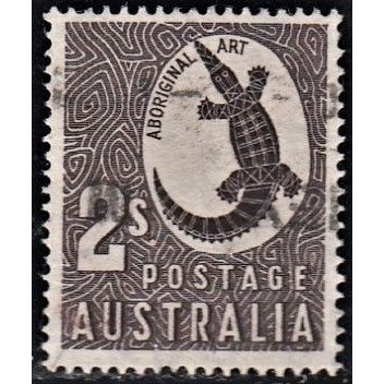 AUSTRALIA, 1948 2/- Aboriginal Art, SG 224 (Scott #212), used