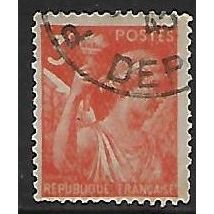 Mi 665: 3 Fr. orange Definitive Stamp: Iris
