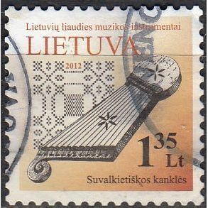 Lietuva 2012 Michel 1091I O Cote (2013) 1.00 € Hackbrett Cachet rond