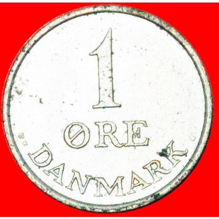 Ⰶ MONOGRAM Frederik IX 1899-1972: DENMARK★1 ORE 1970 SILVER★LOW START★NO RESERVE