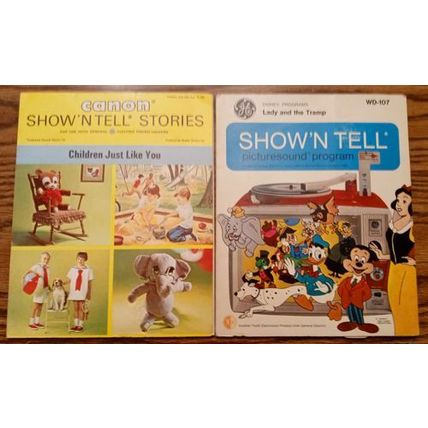 LOT of 5: Show N Tell Miscellaneous Records and Film Strips FREE Shipping