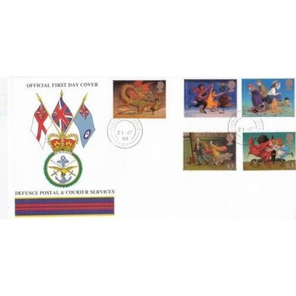 GB 1998 Magical Words Defence Postal Services FDC BFPO 558 cancel Unaddressed