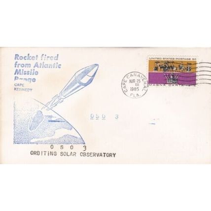 United States 1965 OSO 3 Rocket Launched 25th Aug FDC unaddressed VGC