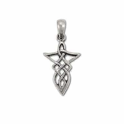 Sterling Silver Celtic Fish Riddle Knot Pendant