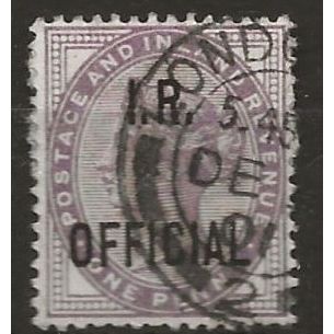 1882 O3 1d Lilac Inland Revenue Official Fine Used ..