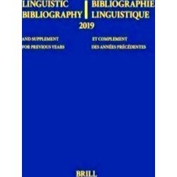 Linguistic Bibliography 2019 - Linguistic Bibliography For The Year 2019 / Bibli
