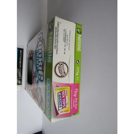 Nestle 2007 Cookie Crisp Cereal Box empty & SPIDER-MAN Activity Comic.