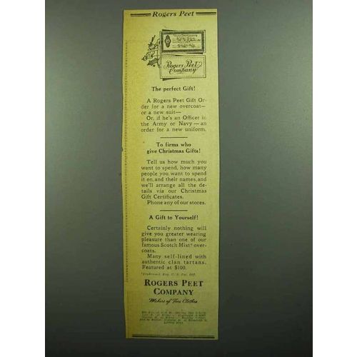1943 Rogers Peet Clothing Ad - The Perfect Gift