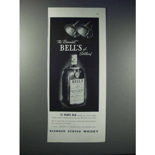 1948 Bell's Scotch Ad - The Bonniest Bell's