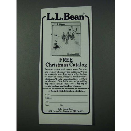 1986 L.L. Bean Fashion Ad
