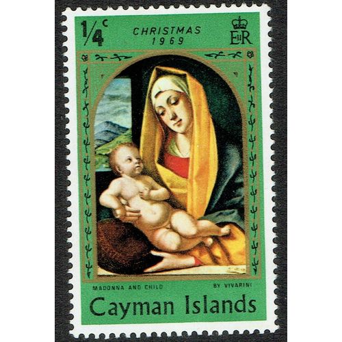 Cayman Islands 1969 Christmas ¼c Emerald SG255 MM
