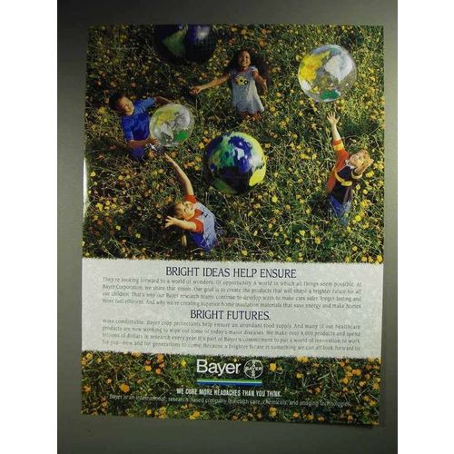 1997 Bayer Pharmaceutical Ad - Bright Ideas, Futures