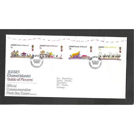 JERSEY 1970 BATTLE OF FLOWERS FIRST DAY COVER