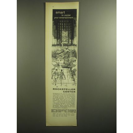 1959 Rockefeller Center Ad - Smart to center your entertainment