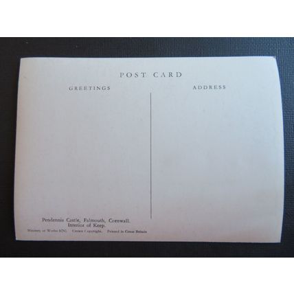 Pendennis Castle, Falmouth, Cornwall, Interior of Keep Postcard