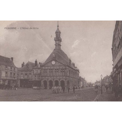 Peronne Hotel De Ville Antique French Postcard