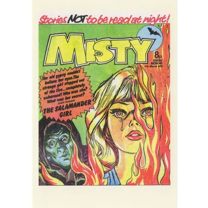 Romany Gipsy Gypsy Dead Girl Back To Life Misty Comic Book Postcard
