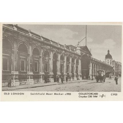 Smithfield Meat Market London Postcard