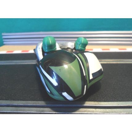 Crash Helmet Heads For Vintage 80s Scalextric Motorbike Motorcycle & Sidecar