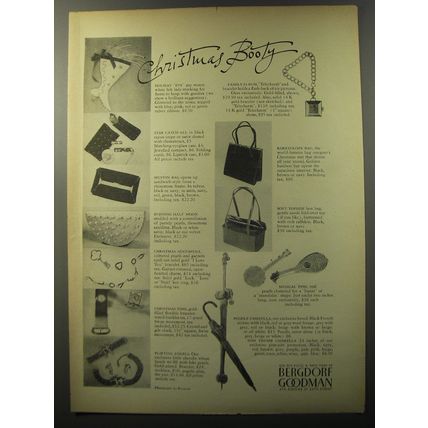 1953 Bergdorf Goodman Ad - Christmas Booty