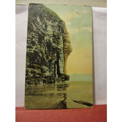 ELEPHANT ROCK, BOSSINEY, BOSCASTLE, CORNWALL .used antique postcard 1905 pm =