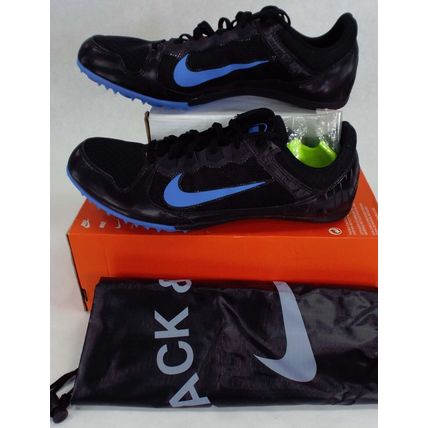 Mens 13 NIKE Zoom Rival MD 7 Black Photo Blue Track Cleats Shoes $65 616312-004