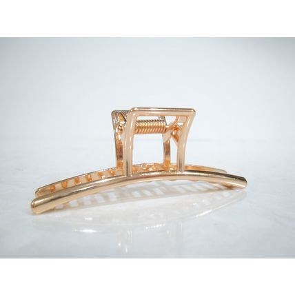 Rose gold or silver metal hair claw clip jaw clip for fine thin hair