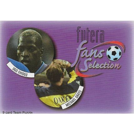 Futera's Aston Vila 1997-98 Fans' Selection: Team Puzzle - No. 1, Ehiogu & Oakes