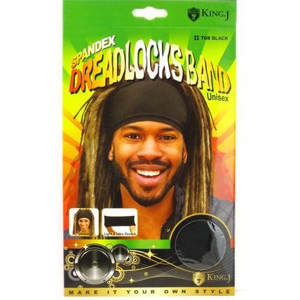 KING.J UNISEX SPANDEX DREADLOCKS BAND (707 & 708)