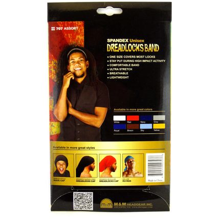 KING.J UNISEX SPANDEX DREADLOCKS BAND (707 & 708)