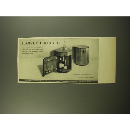 1959 Harvey Probber Bar Table Advertisement